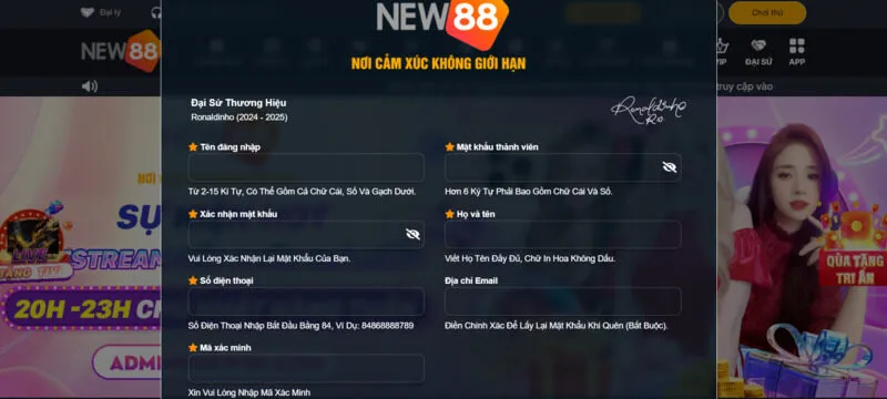 Cách truy cập và đăng ký Tiến lên New88 
